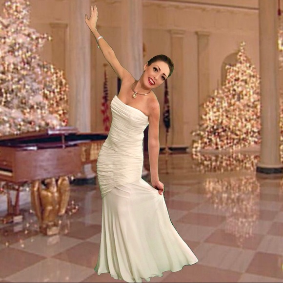 Alberto Makali White Formal Gown - Picture 6 of 8